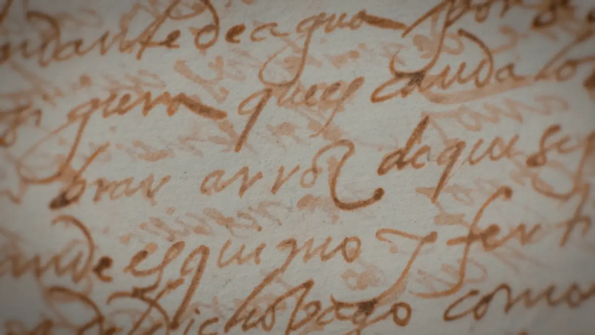 Manuscrito antiguo con la palabra arroz